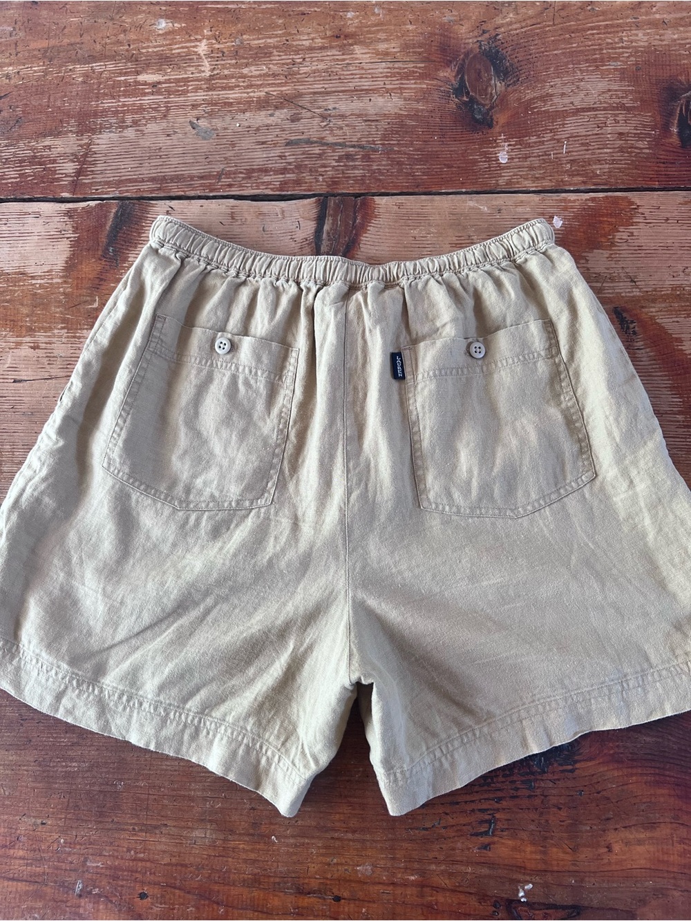 LRL Tan Linen Shorts
